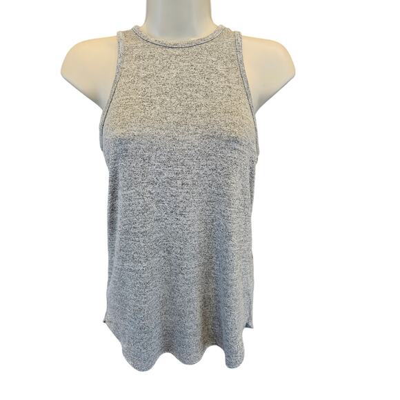 NWT banana republic XS heathered grey tank stretch soft layering top NEW career - Picture 1 of 7